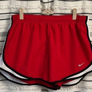 Nike Women's Vibrant Red Athletic Shorts